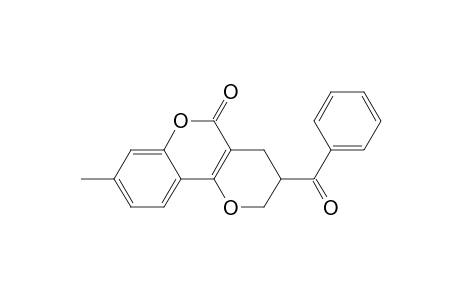 3-Benzoyl-8-methyl-3,4-dihydro-2H,5H-1-benzopyrano[4,3-b]pyran-5-one