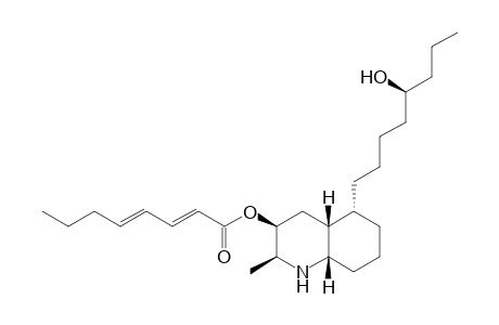 (2S,3S,4aR,5R,8aS,5'S)-Oct-a-2,4-dienoic acid 5-(5-hydroxyoctyl)-2-methyldecahydroquinolin-3-yl ester