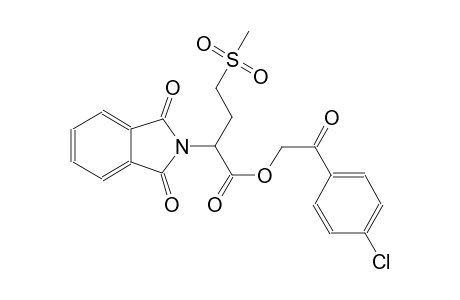 2-(4-chlorophenyl)-2-oxoethyl 2-(1,3-dioxo-1,3-dihydro-2H-isoindol-2-yl)-4-(methylsulfonyl)butanoate