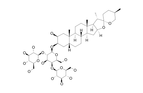 (25-R)-2-BETA-HYDROXY-5-BETA-SPIROSTAN-3-BETA-YL_O-BETA-GLUCOPYRANOSYL-(1->2)-[BETA-GLUCOPYRANOSYL-(1->4)]-BETA-D-GALACTOPYRANOSIDE