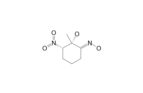 (1S,2E,6S)-2-hydroxyimino-1-methyl-6-nitrocyclohexan-1-ol