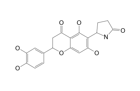DRACOCEPHINS-C;5,7,3',4'-TETRAHYDROXY-6-(2-OXOPYRROLIDIN-5-YL)-FLAVANONE