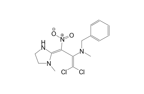 (3E)-N-benzyl-1,1-dichloro-N-methyl-3-(1-methyl-2-imidazolidinylidene)-3-nitro-1-propen-2-amine