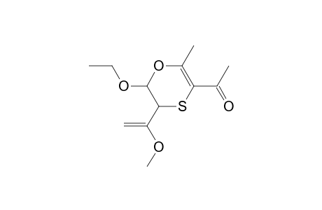1-[6-Ethoxy-1'-ethoxy-5,6-dihydro-2-methyl-5-vinylidene-1,4-oxathiin-3-yl]ethanone
