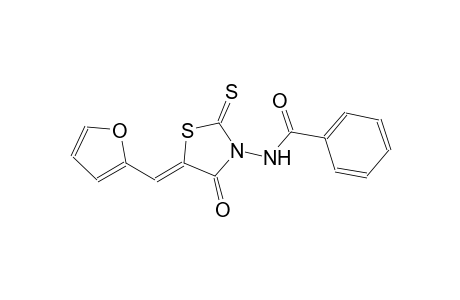 N-[(5Z)-5-(2-furylmethylene)-4-oxo-2-thioxo-1,3-thiazolidin-3-yl]benzamide