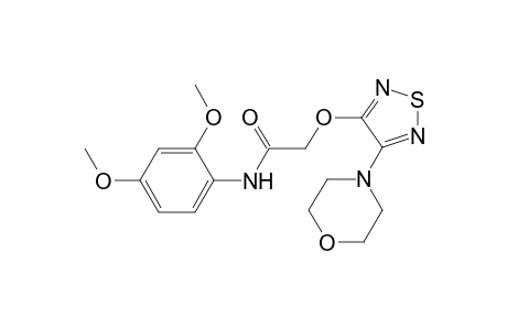 N-(2,4-dimethoxyphenyl)-2-[(4-morpholin-4-yl-1,2,5-thiadiazol-3-yl)oxy]ethanamide