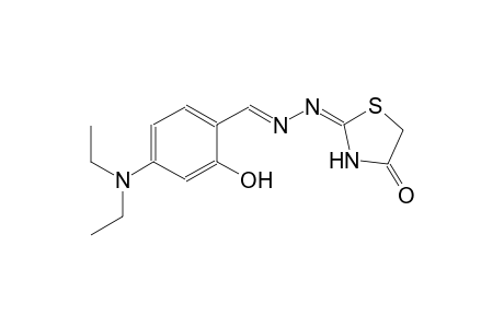 4-(diethylamino)-2-hydroxybenzaldehyde [(2E)-4-oxo-1,3-thiazolidin-2-ylidene]hydrazone