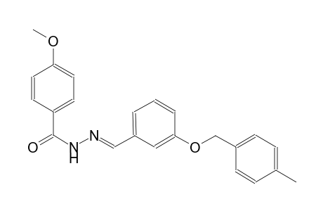 4-methoxy-N'-((E)-{3-[(4-methylbenzyl)oxy]phenyl}methylidene)benzohydrazide