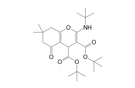 2-(tert-butylamino)-5-keto-7,7-dimethyl-6,8-dihydro-4H-chromene-3,4-dicarboxylic acid ditert-butyl ester