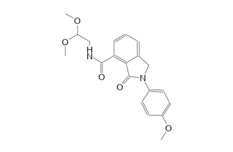 N-(2,2-dimethoxyethyl)-2-(4-methoxyphenyl)-3-oxo-4-isoindolinecarboxamide