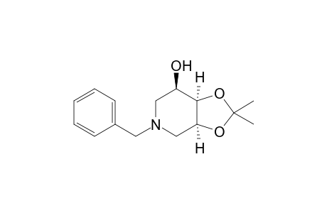 (3aS,7R,7aR)-2,2-dimethyl-5-(phenylmethyl)-4,6,7,7a-tetrahydro-3aH-[1,3]dioxolo[4,5-c]pyridin-7-ol