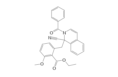 2-Benzoyl-1-(2-ethoxycarbonyl-3-methoxybenzyl)-1-cyano-1,2-dihydroisoquinoline
