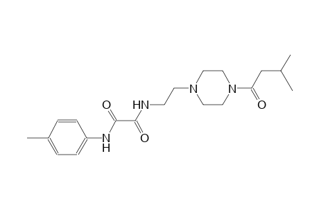 ethanediamide, N~1~-[2-[4-(3-methyl-1-oxobutyl)-1-piperazinyl]ethyl]-N~2~-(4-methylphenyl)-