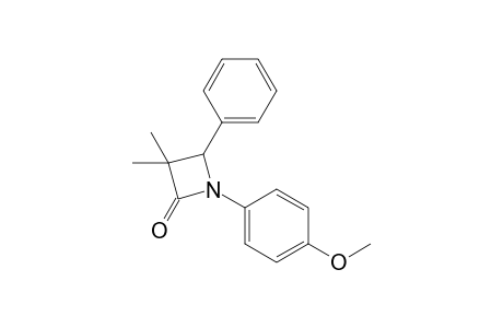 1-(4-Methoxyphenyl)-3,3-dimethyl-4-phenyl-2-azetidinone