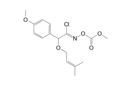 2-(3-Methyl-2-buten-1-oxy)-1-chloro-2-(4-methoxyphenyl)-1-(methoxycarbonyloxyimino)ethane