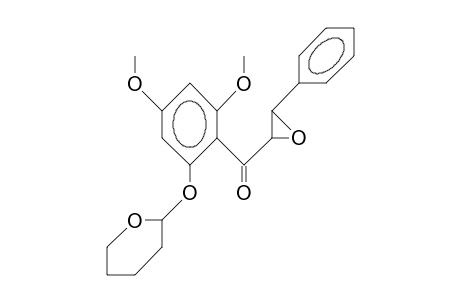 2',4'-Dimethoxy-6'-(tetrahydro-pyran-2-yl-oxy)-chalcone epoxide