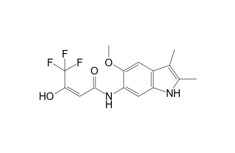 2-Butenamide, 4,4,4-trifluoro-3-hydroxy-N-(5-methoxy-2,3-dimethyl-1H-indol-6-yl)-