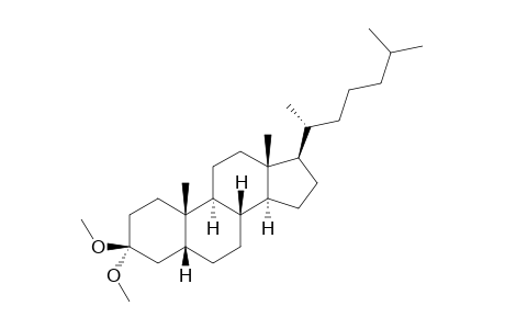 3,3-DIMETHOXY-5-BETA-CHOLESTANE