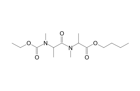 Alanylalanine, N,N'-dimethyl-N-ethoxycarbonyl-, butyl ester