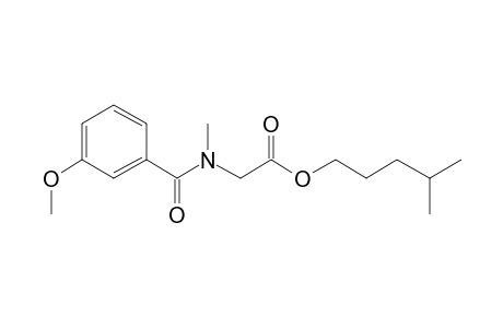 Sarcosine, N-(3-methoxybenzoyl)-, isohexyl ester