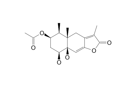1beta,10beta-dihydroxy-3beta-acetoxyeremophil-7(11),8(9)-dien-8(12)-olide