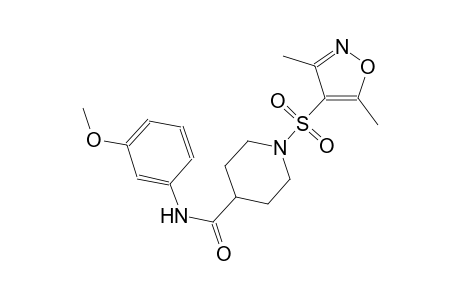 1-[(3,5-dimethyl-4-isoxazolyl)sulfonyl]-N-(3-methoxyphenyl)-4-piperidinecarboxamide