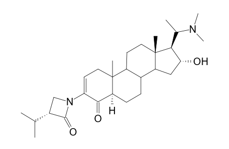 20-(Dimethylamino)-16.alpha.-hydroxy-3-[3'.alpha.-isopropyl]-lactam-5.alpha.-pregn-2-en-4-one