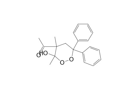 4-Acetyl-3,4-dimethyl-6,6-diphenyl-1,2-dioxan-3-ol