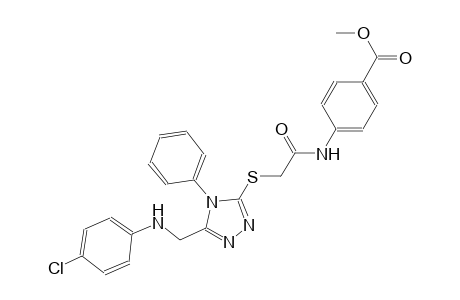 benzoic acid, 4-[[[[5-[[(4-chlorophenyl)amino]methyl]-4-phenyl-4H-1,2,4-triazol-3-yl]thio]acetyl]amino]-, methyl ester