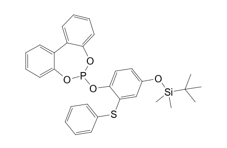 6-[4-(tert-Butyldimethylsilyloxy)-2-phenylsulfanylphenoxy]-5,7-dioxa-6-phosphadibenzo[a,c]cycloheptene
