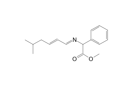 Benzeneacetic acid, .alpha.-[(5-methyl-2-hexenylidene)amino]-, methyl ester, (.+-.)-