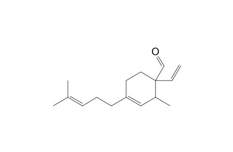 2-Methyl-4-(4'-methylpent-3'-enyl)-1-vinylcyclohex-3-ene-1-carbaldehyde