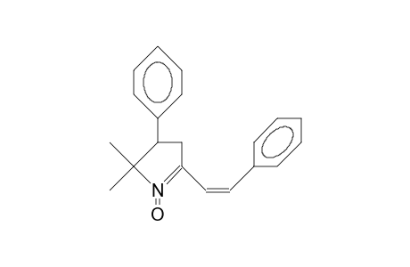 5,5-Dimethyl-4-phenyl-2-(B-styryl)-1-pyrroline 1-oxide
