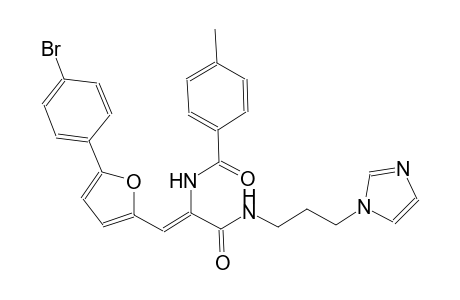 N-[(Z)-2-[5-(4-bromophenyl)-2-furyl]-1-({[3-(1H-imidazol-1-yl)propyl]amino}carbonyl)ethenyl]-4-methylbenzamide