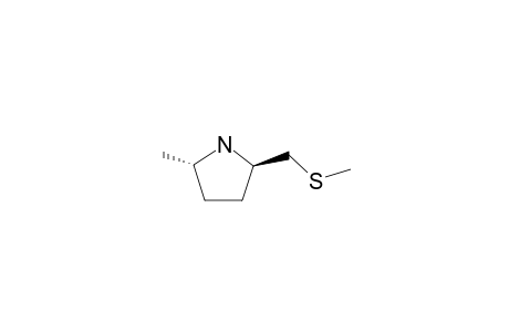 2-METHYL-5-(METHYLTHIOMETHYL)-PYRROLIDINE