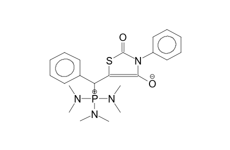 5-[ALPHA-TRIS(DIMETHYLAMINO)PHOSPHONIOBENZYL]-3-PHENYL-2,4-THIAZOLIDIDIONE, INTERNAL SALT