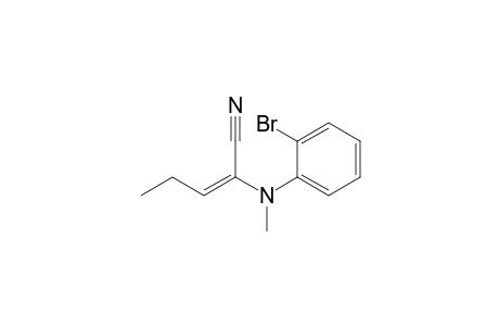 (E)-2-(2-bromo-N-methyl-anilino)pent-2-enenitrile
