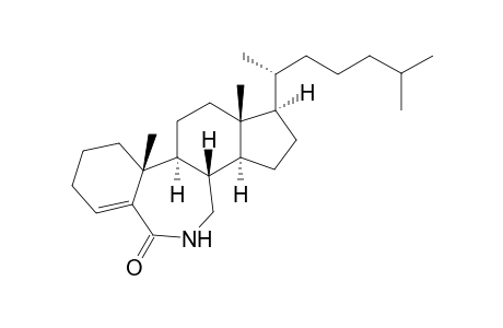 (Z)-B-homo-6a-Azacholest-4-en-6-one