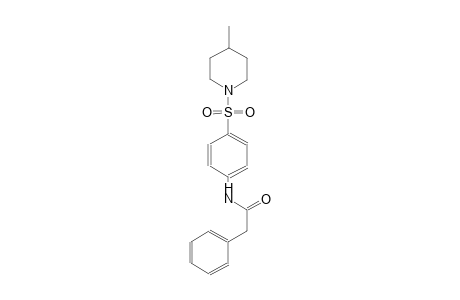 benzeneacetamide, N-[4-[(4-methyl-1-piperidinyl)sulfonyl]phenyl]-