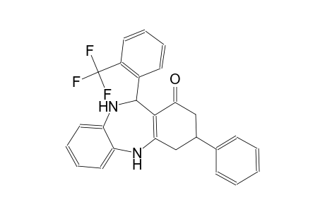 3-phenyl-11-[2-(trifluoromethyl)phenyl]-2,3,4,5,10,11-hexahydro-1H-dibenzo[b,e][1,4]diazepin-1-one