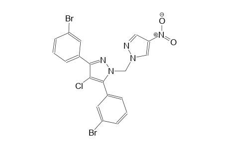 3,5-bis(3-bromophenyl)-4-chloro-1-[(4-nitro-1H-pyrazol-1-yl)methyl]-1H-pyrazole