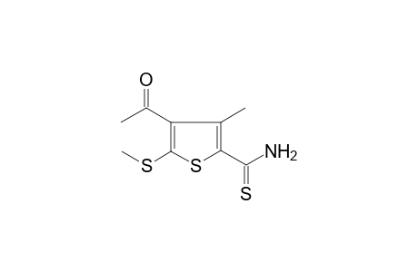 4-Acetyl-3-methyl-5-(methylthio)thiophene-2-carbothioamide