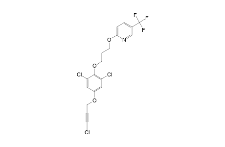 2,6-DICHLORO-4-(3-CHLORO-PROP-2-YNYLOXY)-PHENYL-3-[5-(TRIFLUOROMETHYL)-2-PYRIDYLOXY]-PROPYLETHER;S-1812-DH