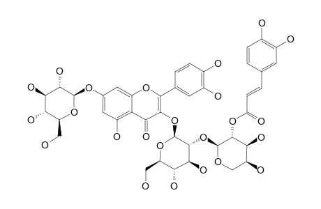 QUERCETIN-3-O-2-(E-CAFFEOYL)-ALPHA-L-ARABINOPYRANOSYL-(1-2)-BETA-D-GLUCOPYRANOSIDE-7-O-BETA-D-GLUCOPYRANOSIDE