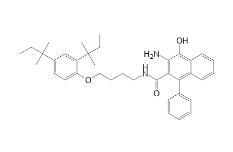 2-Naphthalenecarboxamide, 3-amino-N-[4-[2,4-bis(1,1-dimethylpropyl)phenoxy]butyl]-4-hydroxy-1-phenyl-