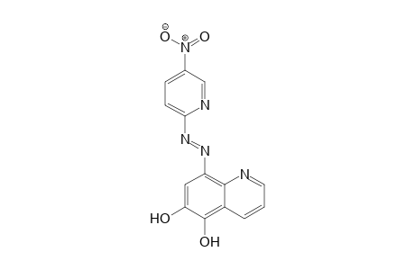 (E)-8-((5-nitropyridin-2-yl)diazenyl)quinoline-5,6-diol