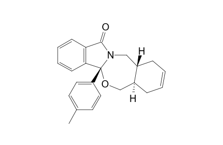 13bR-p-tolyl-2,2aR,3,6,6aR,7-hexahydroisoindolo[1,2-c][2,4]benzoxazepin-9-one