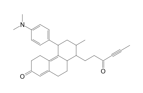 5-[4'-(Dimethylamino)phenyl]-4,5,6,7,8,8a,9,10-octahydro-7-methyl-8-(3"-oxo-4"-hexynyl)-2-(3H)-phenanthrenone