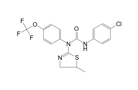 urea, N'-(4-chlorophenyl)-N-(4,5-dihydro-5-methyl-2-thiazolyl)-N-[4-(trifluoromethoxy)phenyl]-