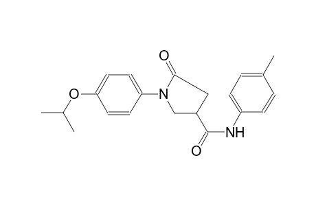 1-(4-Isopropoxyphenyl)-N-(4-methylphenyl)-5-oxo-3-pyrrolidinecarboxamide
